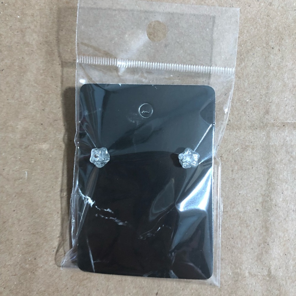 Silver Star Stud Earrings